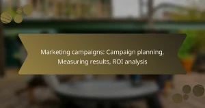 Marketing campaigns: Campaign planning, Measuring results, ROI analysis