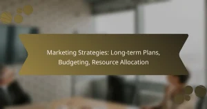 Marketing Strategies: Long-term Plans, Budgeting, Resource Allocation