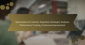 Optimization of Customer Acquisition Strategies: Analytics, Performance Tracking, Continuous Improvement