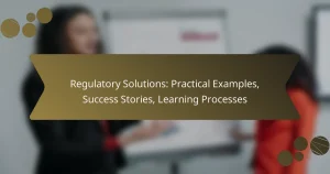 Regulatory Solutions: Practical Examples, Success Stories, Learning Processes